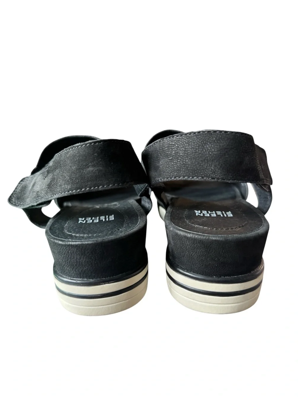 Eileen Fisher Black Suede Somer Sport Sandal, Size 10